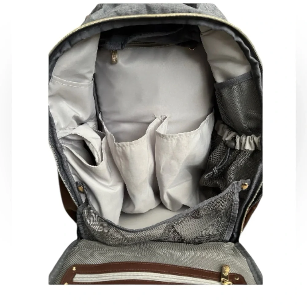ITZY RITZY Heather Grey Boss Backpack Diaper Bag